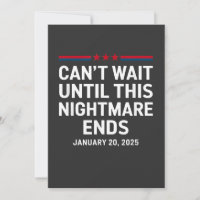 No puedo esperar hasta que esta pesadilla termine 