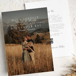 Reserva La Fecha Nombres clásicos formales elegantes Foto Código QR