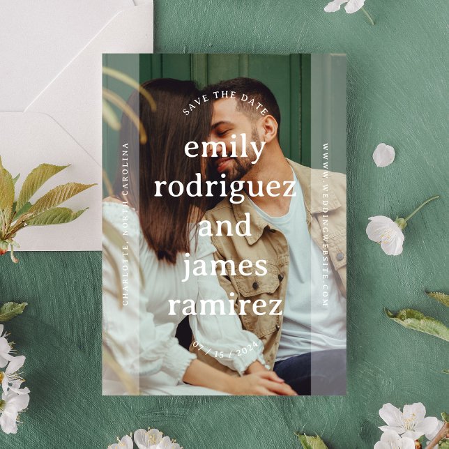 Reserva La Fecha Nombres tipográficos simples foto completa (Subido por el creador)