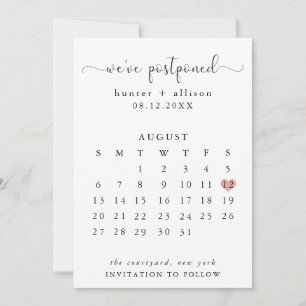 Reserva La Fecha Nos hemos pospuesto   Calendario