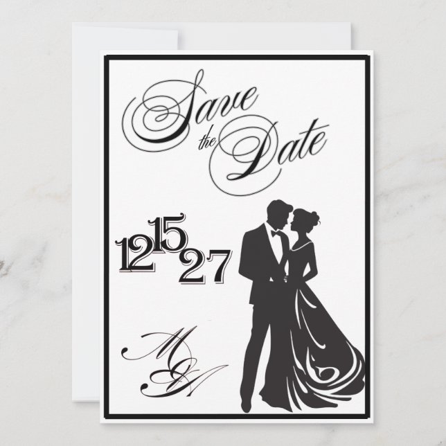 Reserva La Fecha Nosotros hacemos Save the Date formales (Anverso)