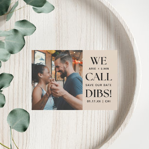 Reserva La Fecha Nosotros Llamamos Dibs Divertida Boda
