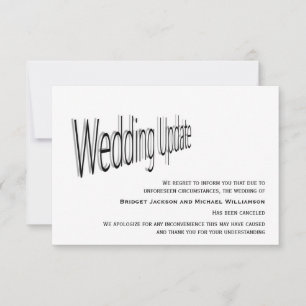 Reserva La Fecha Notificación de cancelación de boda