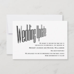Reserva La Fecha Notificación pospuesta del boda