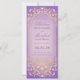 Reserva La Fecha Nouveau Victoriano: Precioso Lilac Gold Save the D