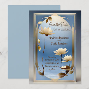 Reserva La Fecha Noveau Art Nouveau flor boda