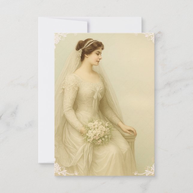 Reserva La Fecha Novia a punto de casarse (Anverso)