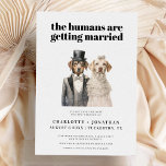 Reserva La Fecha Novia de perro y boda cómica de Groom Salven la fe<br><div class="desc">Novia de perro y boda cómica de Groom Salven la fecha</div>