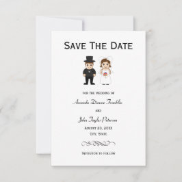 Reserva La Fecha Novia y Novio - 3x5 Save the Date