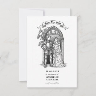 Reserva La Fecha Novio Caballero Gótico Medieval