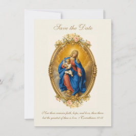 Reserva La Fecha Nuestra Señora de Pompei floral católico