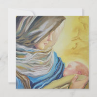 Nuestra Señora del Silencio agarrando al bebé Jesú