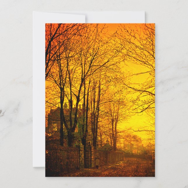 Reserva La Fecha Octubre después del glow John Atkinson Grimshaw (Anverso)