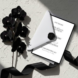 Reserva La Fecha Old Money Flat Save The Date Card