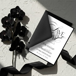 Reserva La Fecha Old Money Photo Flat Save The Date Card