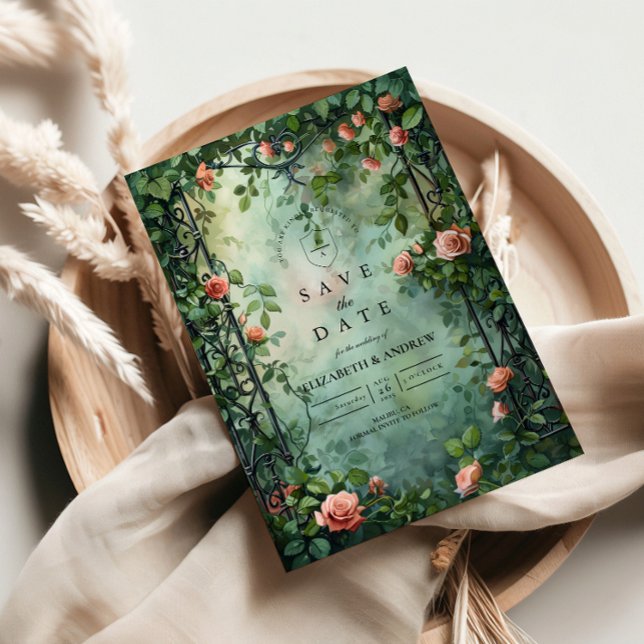 Reserva La Fecha Old World Botanical Rose Garden Wedding (Subido por el creador)