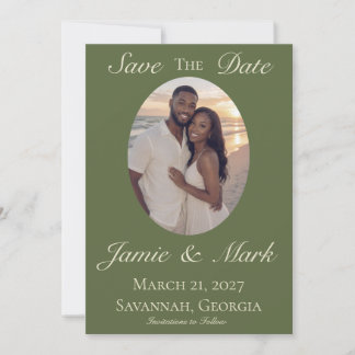 Reserva La Fecha Olive & Beige Save the Date