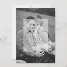 Reserva La Fecha Opaque Photo Overlay | Guardar la foto de fecha