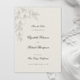 Reserva La Fecha Orchid Elevated Ecru Formal Traditional Wedding