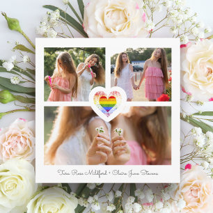 Reserva La Fecha Orgullo Arcoiris Boda lesbiana gay 3 fotos