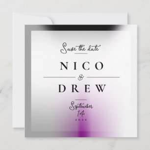 Reserva La Fecha Orgullo de Boda Demisexual Elegante