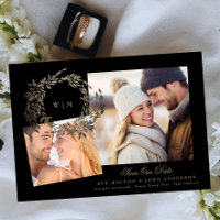 Oro negro sobre Boda fotográfico de la corteza ter