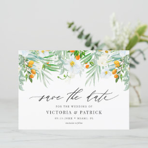 Reserva La Fecha Orquídeas acuáticas y Boda de verano de Kumquats