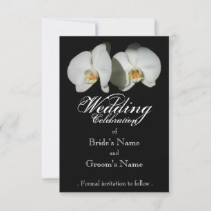 Reserva La Fecha Orquídeas blancas románticas, foto floral tropical