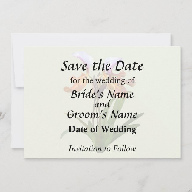 Reserva La Fecha Orquídeas Paphiopedilum Entrelazadas (Anverso)