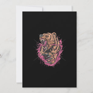 Reserva La Fecha Oso arte con grizzly furioso