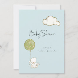 Reserva La Fecha Oso virtual de Baby Shower para niño o Chica