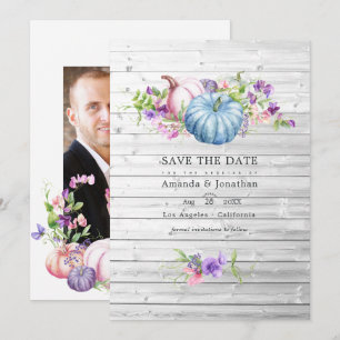 Reserva La Fecha Otoño - Boda Rústica de Campo Floral en un Granero