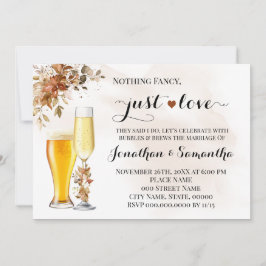 Reserva La Fecha Otoño Nada Fancy Just Love Elopement Invite