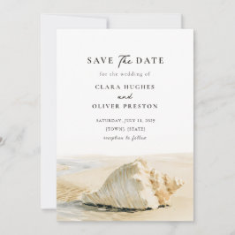 Reserva La Fecha Outer Banks Mar Calmado Orilla Arena Concha Boda