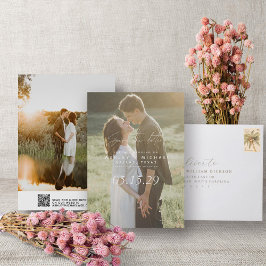 Reserva La Fecha Página web de Boda de fotografías simples con códi