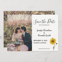 Reserva La Fecha País de fotos florales de girasol ruso