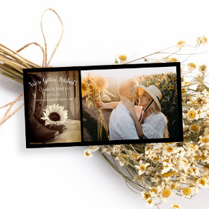 Reserva La Fecha País Girasol Barn Occidental Boda Sepia