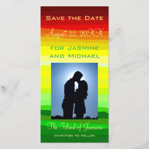 Reserva La Fecha Paisaje abstracto colorido - Guardar la fecha