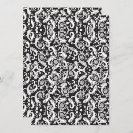Reserva La Fecha Paisley Pattern Art – Ornamental Floral Outline
