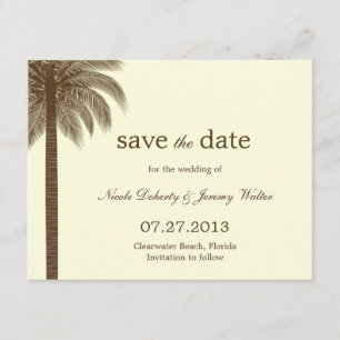 Reserva La Fecha Palm Beach Wedding Salva Las Cartas De Fecha - Mar