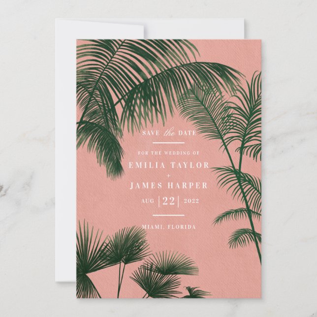 Reserva La Fecha Palm Springs Save The Date (Anverso)