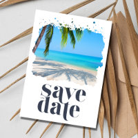 Palm Tree Tropical Beach Wedding Digital