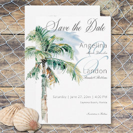 Reserva La Fecha Palmeras y escenas de playa de color acuático mode