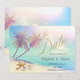 Reserva La Fecha Palms Beach Conchas de Boda Guardar la Fecha