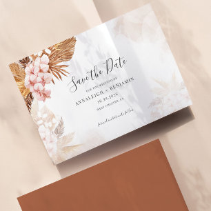 Reserva La Fecha Pampas Grass Terracotta Script Botanical