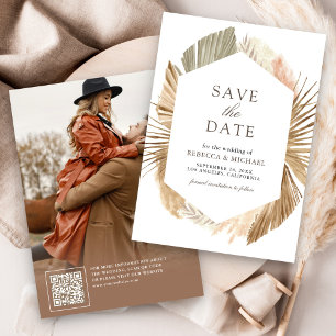 Reserva La Fecha Pampas rusas y palmitas secas Boda foto