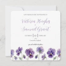 Pansy Silueta Estudio Save the Date