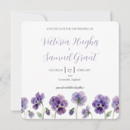 Reserva La Fecha Pansy Silueta Estudio Save the Date