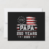 Papa Americano Hombre Bandera 250 Años 4 de Julio 
