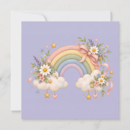 Reserva La Fecha Papelería Arcoíris Pastel